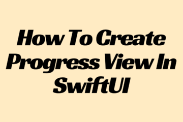 How To Create Progress View In SwiftUI Logo